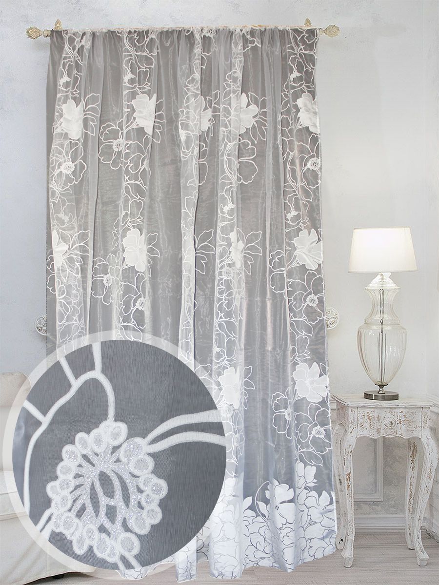 картинка Штора Amore Mio RR 8986LHB-01 ut 4,0*2,7*1 белый 