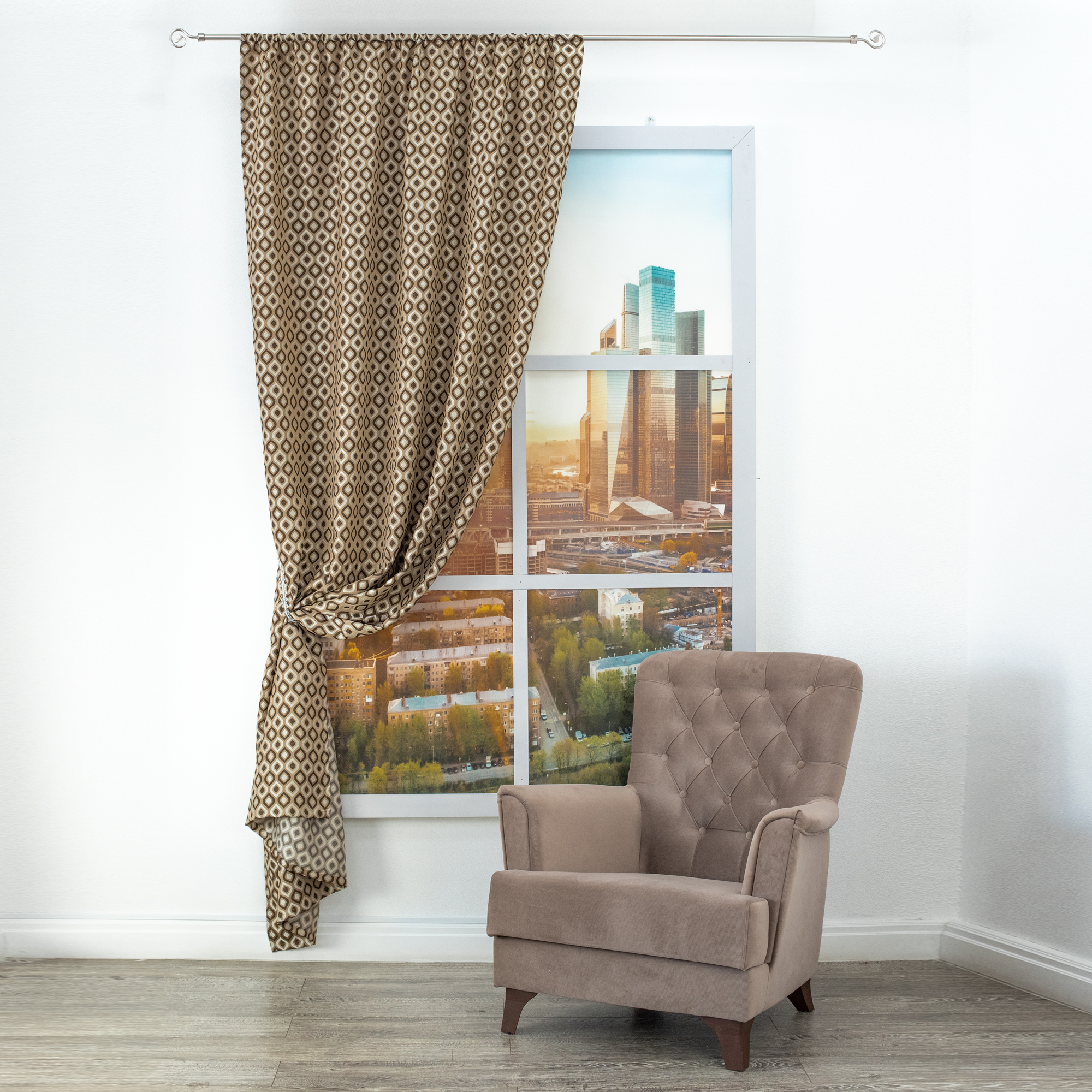 картинка Штора Amore Mio RR 6PL 570IOS-03 1,4*2,6*1 бежевый 