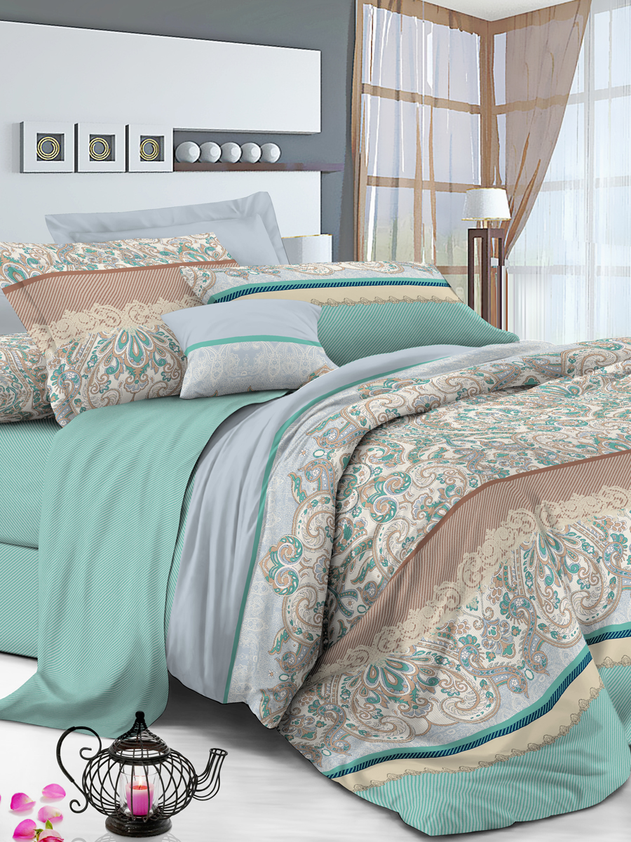 картинка Постельное бельё Amore Mio BZ QR Jaipur FAMILY Sp 