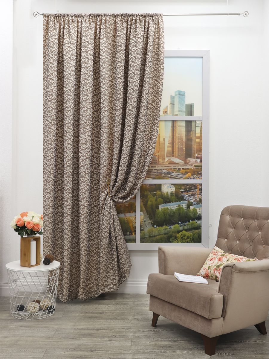 картинка Штора Amore Mio RR H025AF-20 1,4*2,7*1 коричневый 