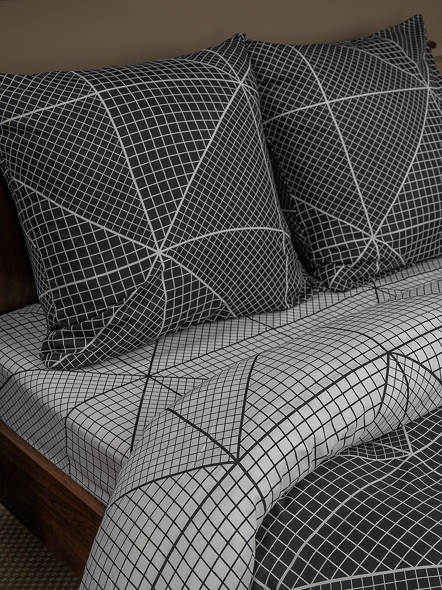картинка Постельное бельё Amore Mio BZ Grid EURO M 