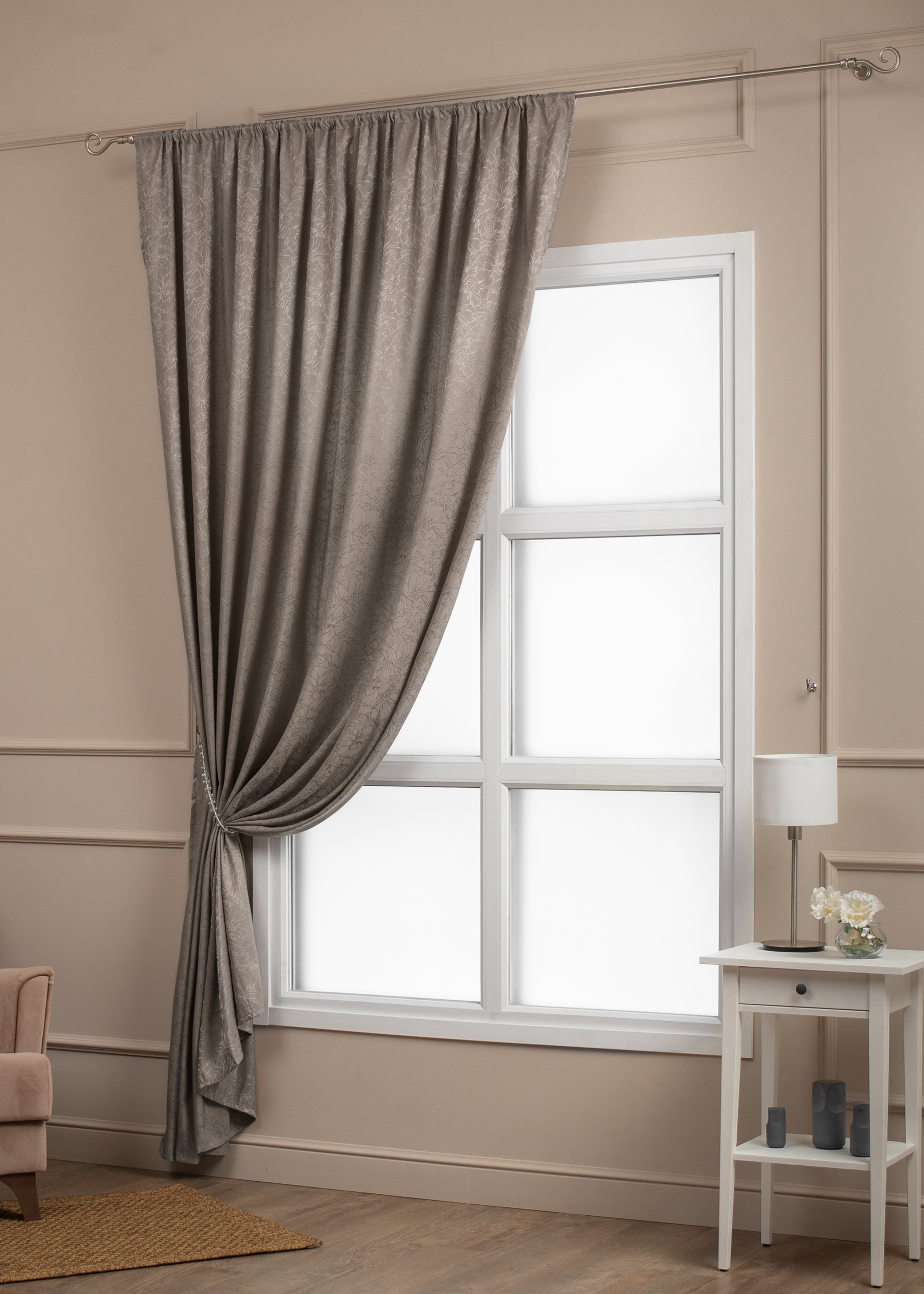 картинка Штора Amore Mio RR H9901-628 2,0*2,7*1 кофейный 