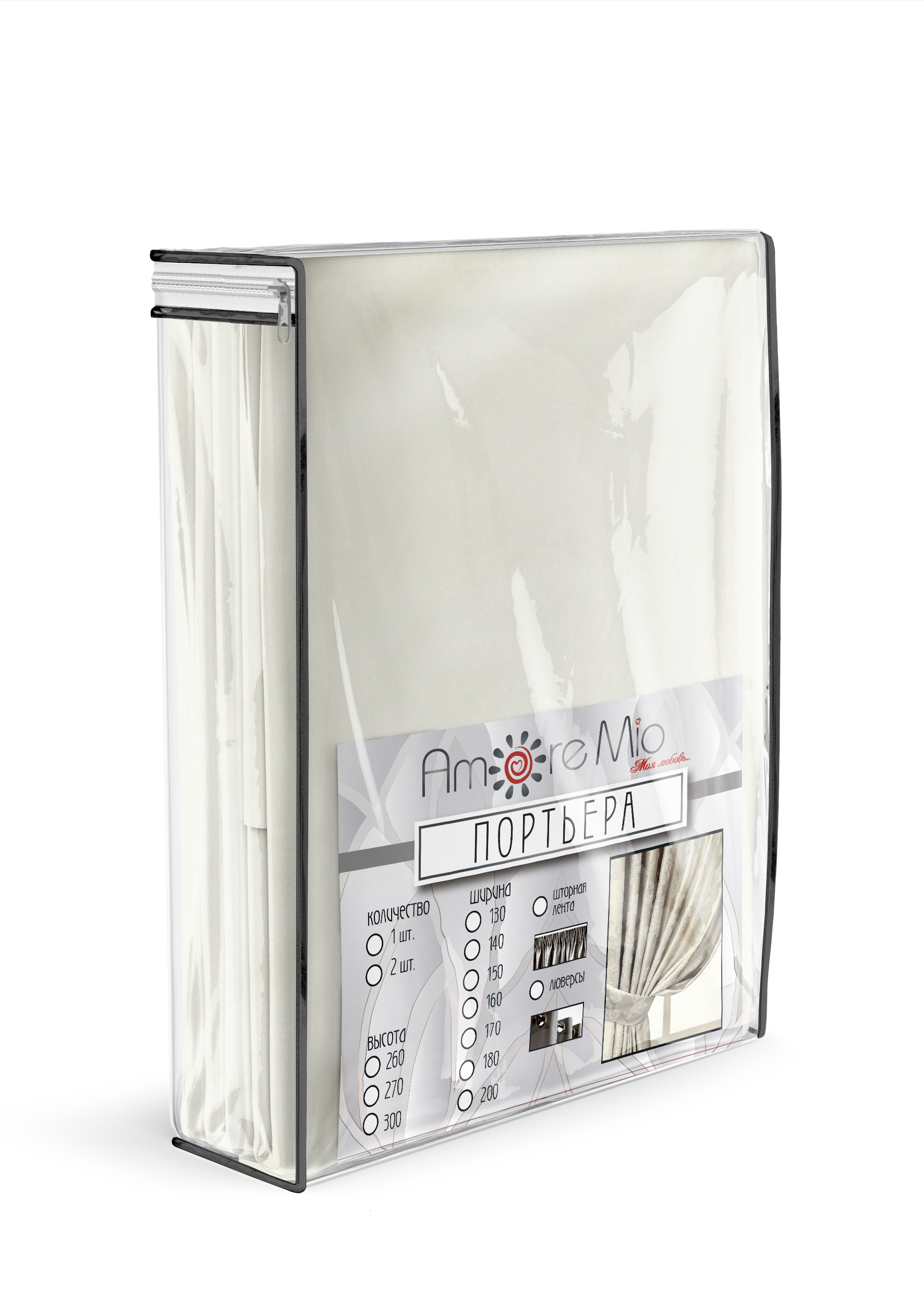 картинка Штора Amore Mio RR 2718B-sh 2,0*2,7*1 шампань 