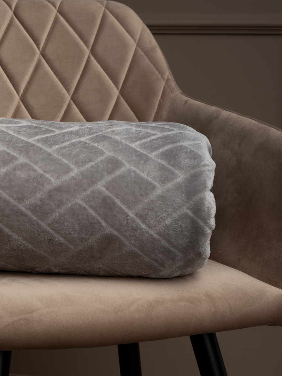 картинка Плед Texrepublic TF FNC GY 2022 w-плетёнка 16-3802 