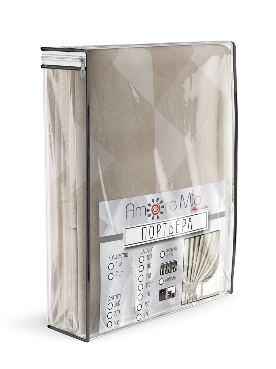 картинка Штора Amore Mio RR Zeli62-02-802J 2,0*2,7*1 молочный 