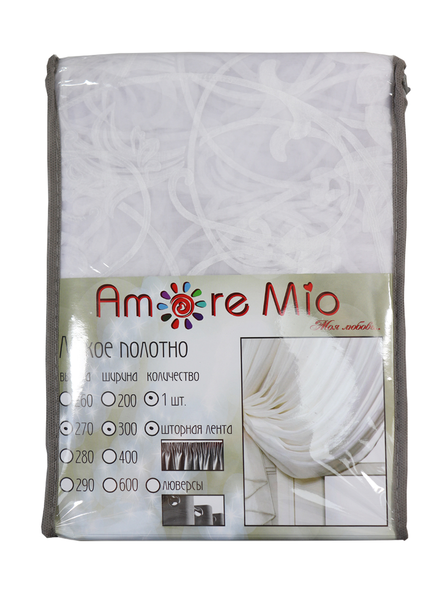 картинка Штора Amore Mio RR 7643LHC-01 ut 2,5*2,6*1 белый 