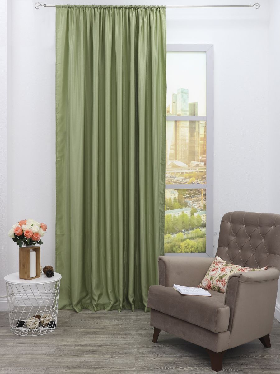 картинка Штора Amore Mio RR 90168-106 2,0*2,7*1 салатовый 