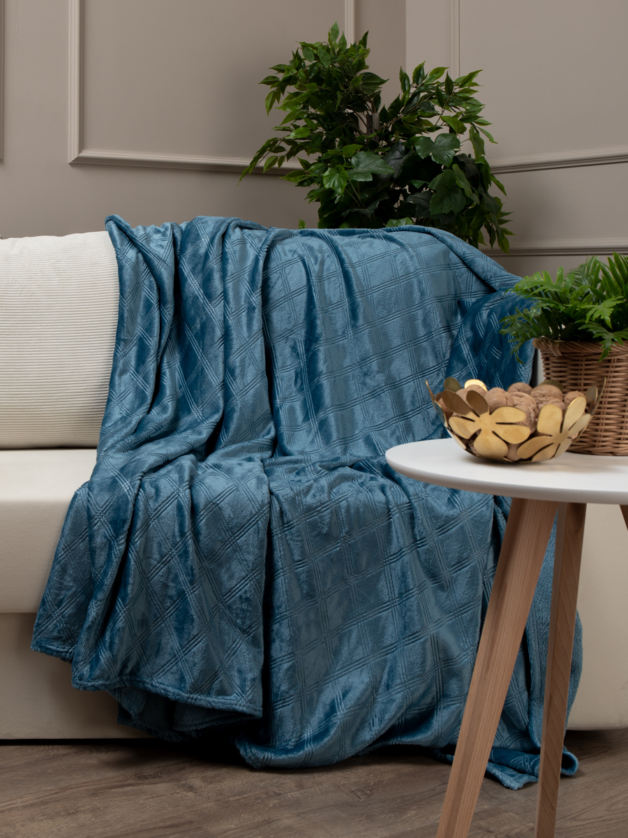 картинка Плед Texrepublic TF FNE BL7 034/2022 c-клетка NC 