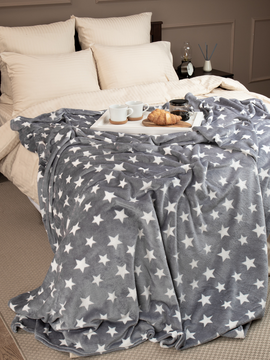 картинка Плед Texrepublic TF FN F107GY4 b1520 Звёзды 