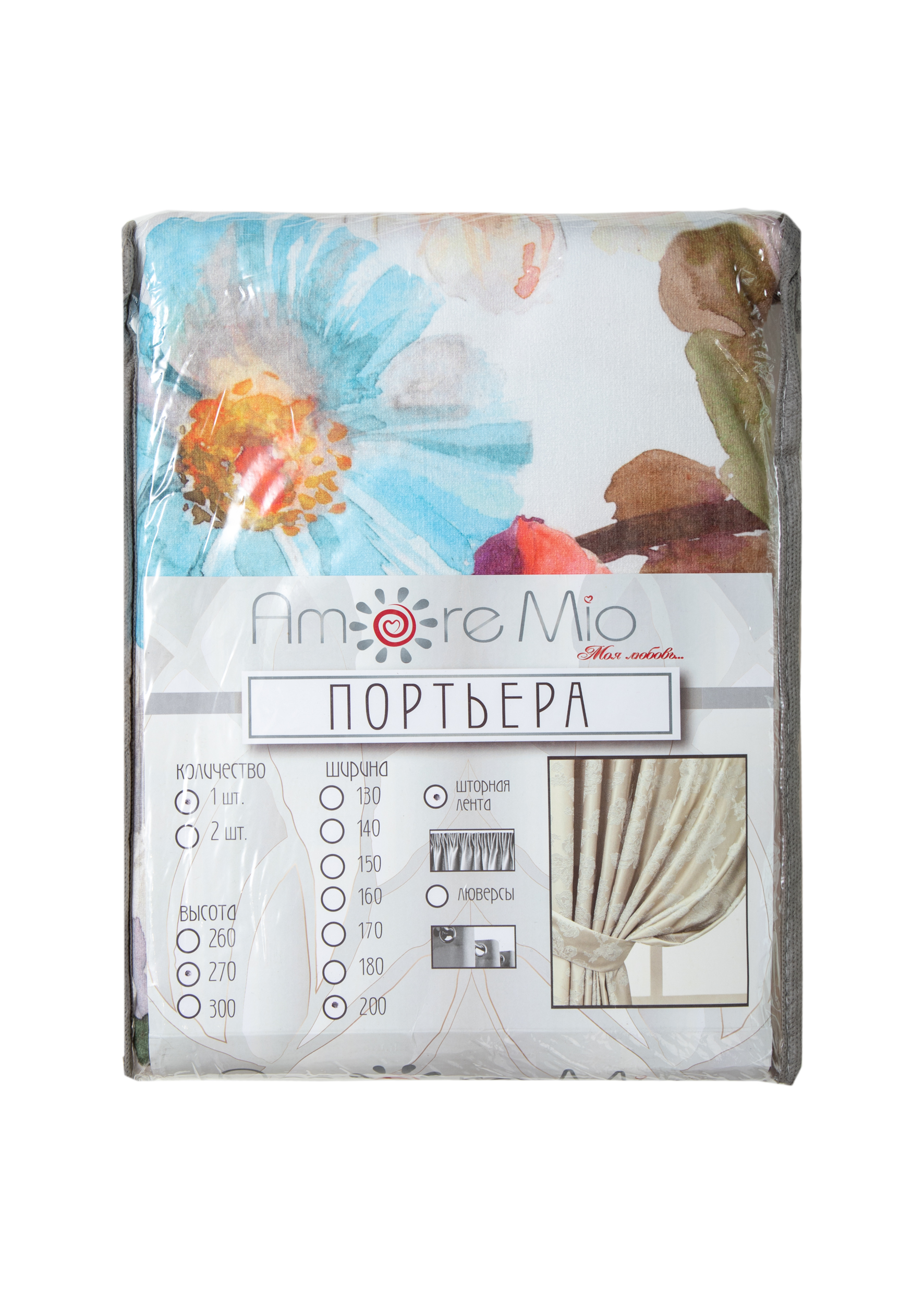 картинка Штора Amore Mio RR 12821-3V 2,0*2,7*1 цветной 