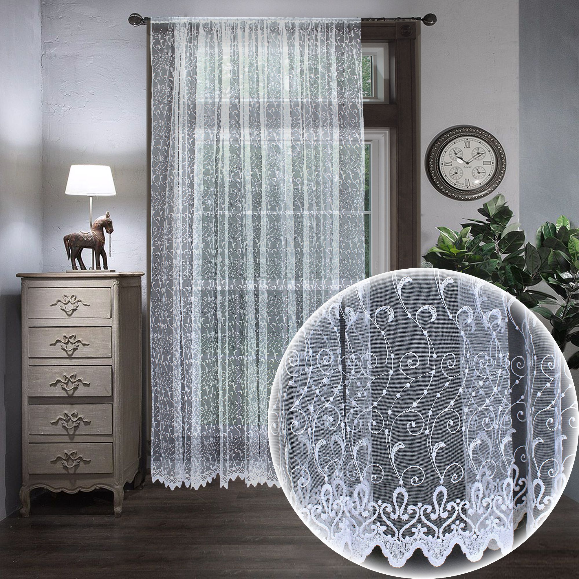 картинка Штора Amore Mio RR 8393-1401 3,0*2,7*1 белый 