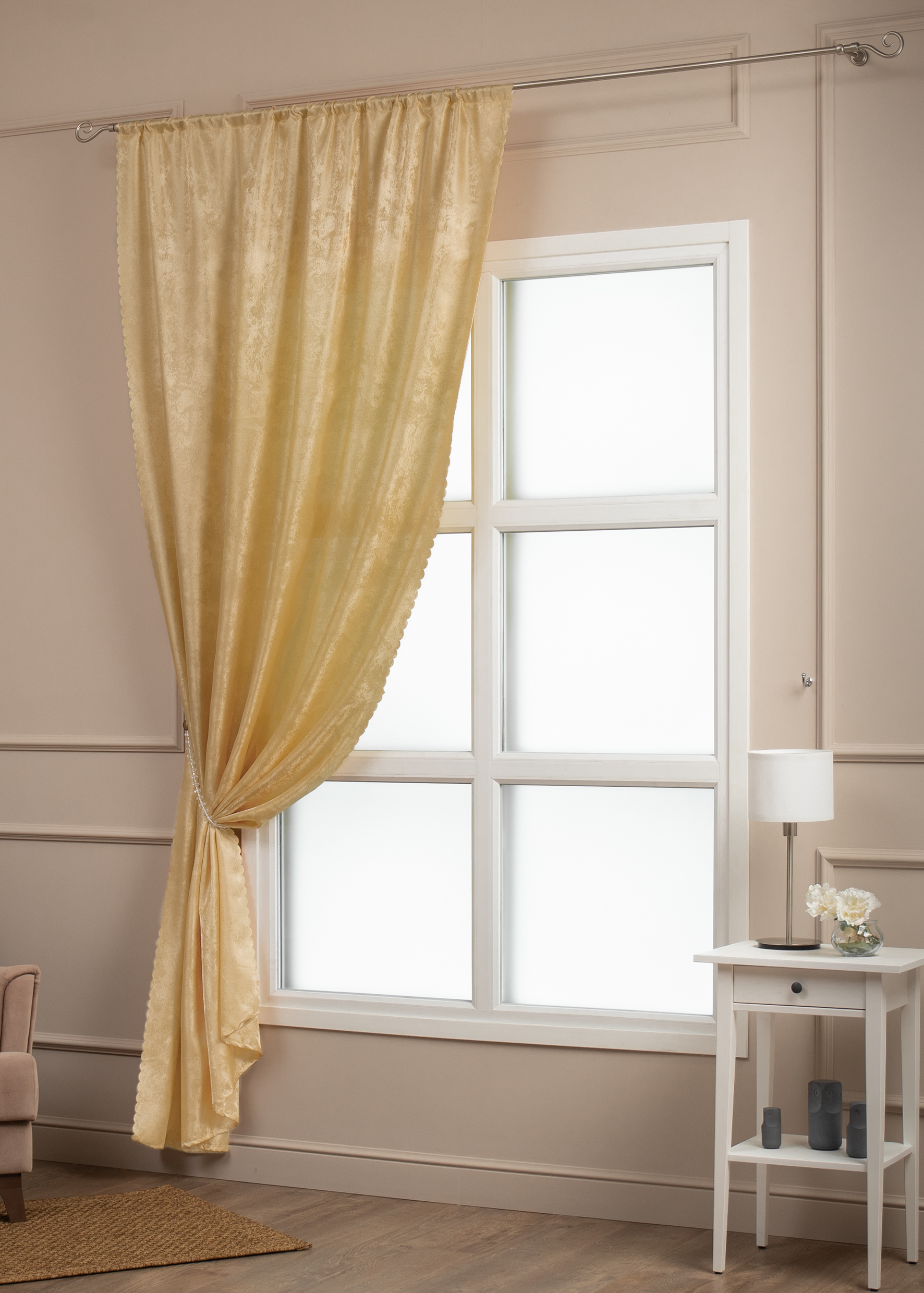 картинка Штора Amore Mio RR L253-67 1,4*2,7*1 бежевый 