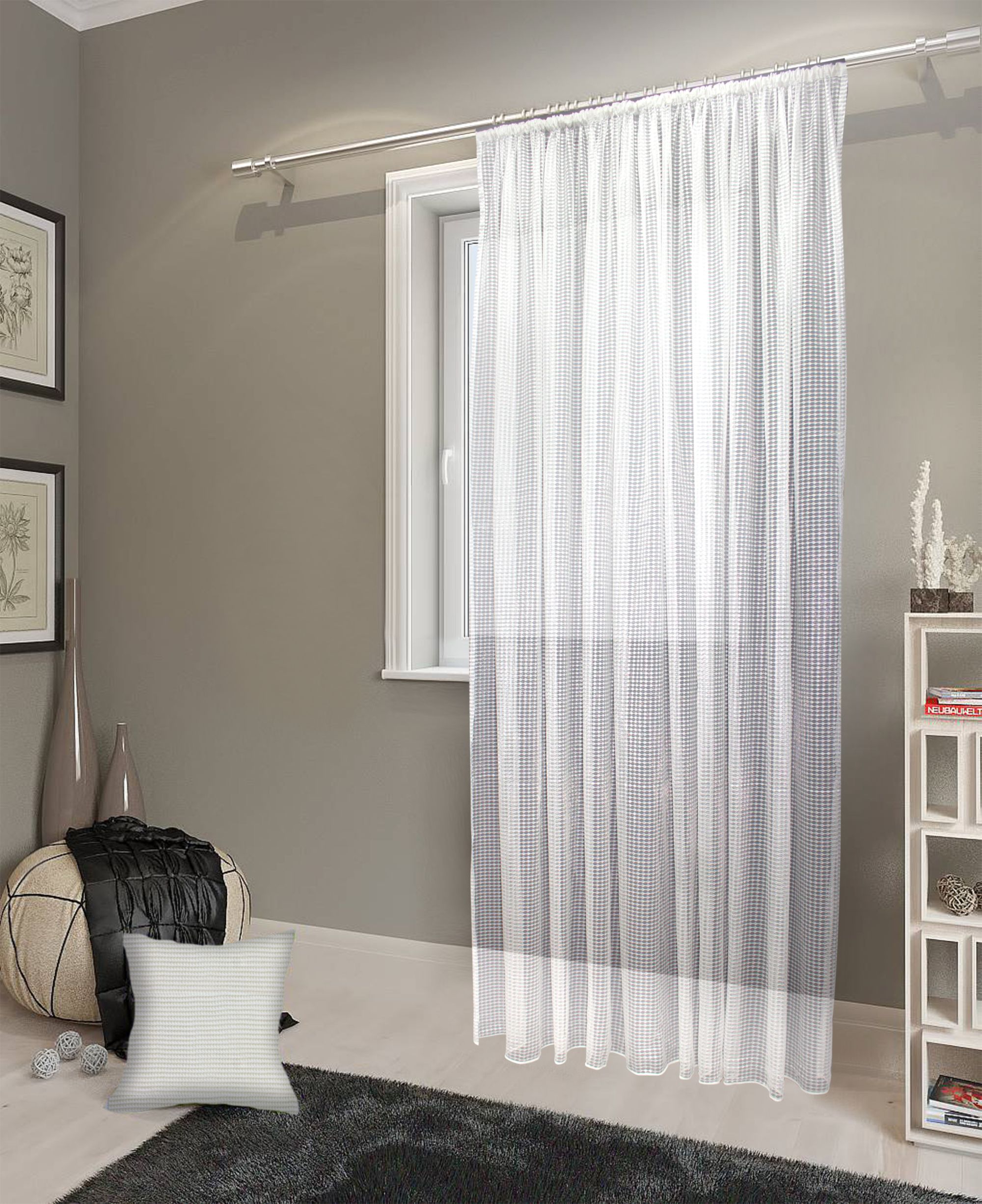 картинка Штора Amore Mio RR 11277-801 ut 3,0*2,7*1 белый 