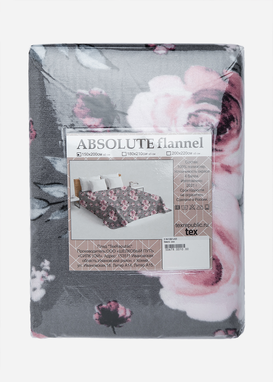 картинка Плед Texrepublic TF FN F130GY a2022 Нежность-розы 