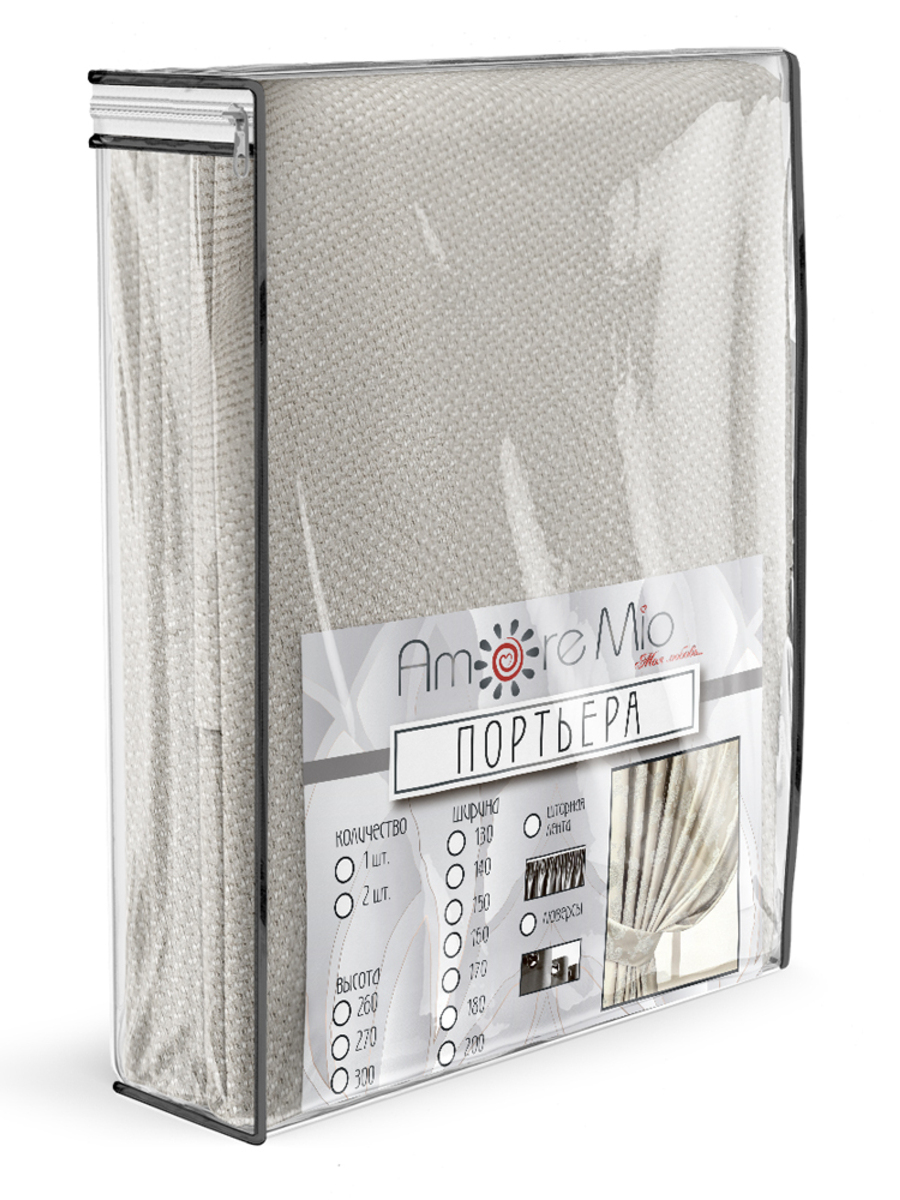 картинка Штора Amore Mio RR 6ML Canvas-003 2,0*2,7*1 бежевый nc 