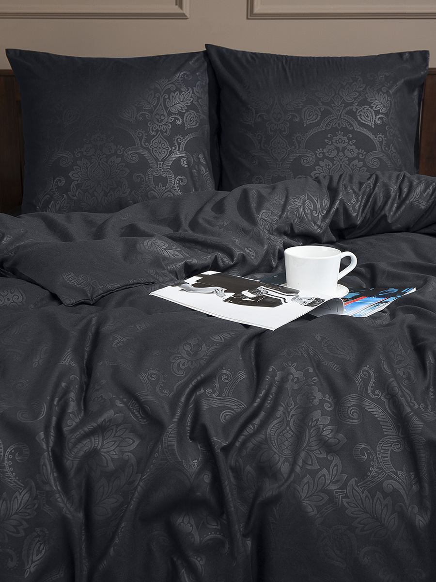 картинка Постельное бельё Amore Mio BZ QR Royal BLK EURO Mt 