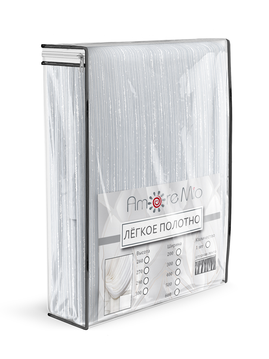 картинка Штора Amore Mio RR 4ML RAIN Organza-01 ut 3,0*2,7*1 белый 