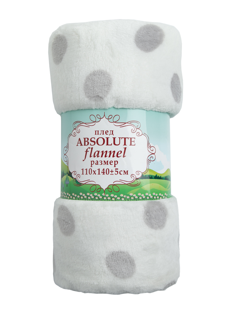 картинка Плед Texrepublic TF FN 917 W-GY 1114 Горох 