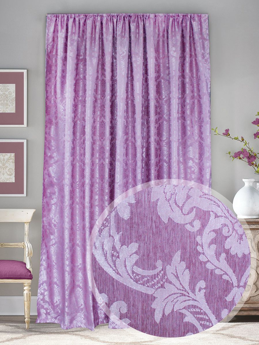 картинка Штора Amore Mio RR 788-107 2,0*2,7*1 сиреневый 