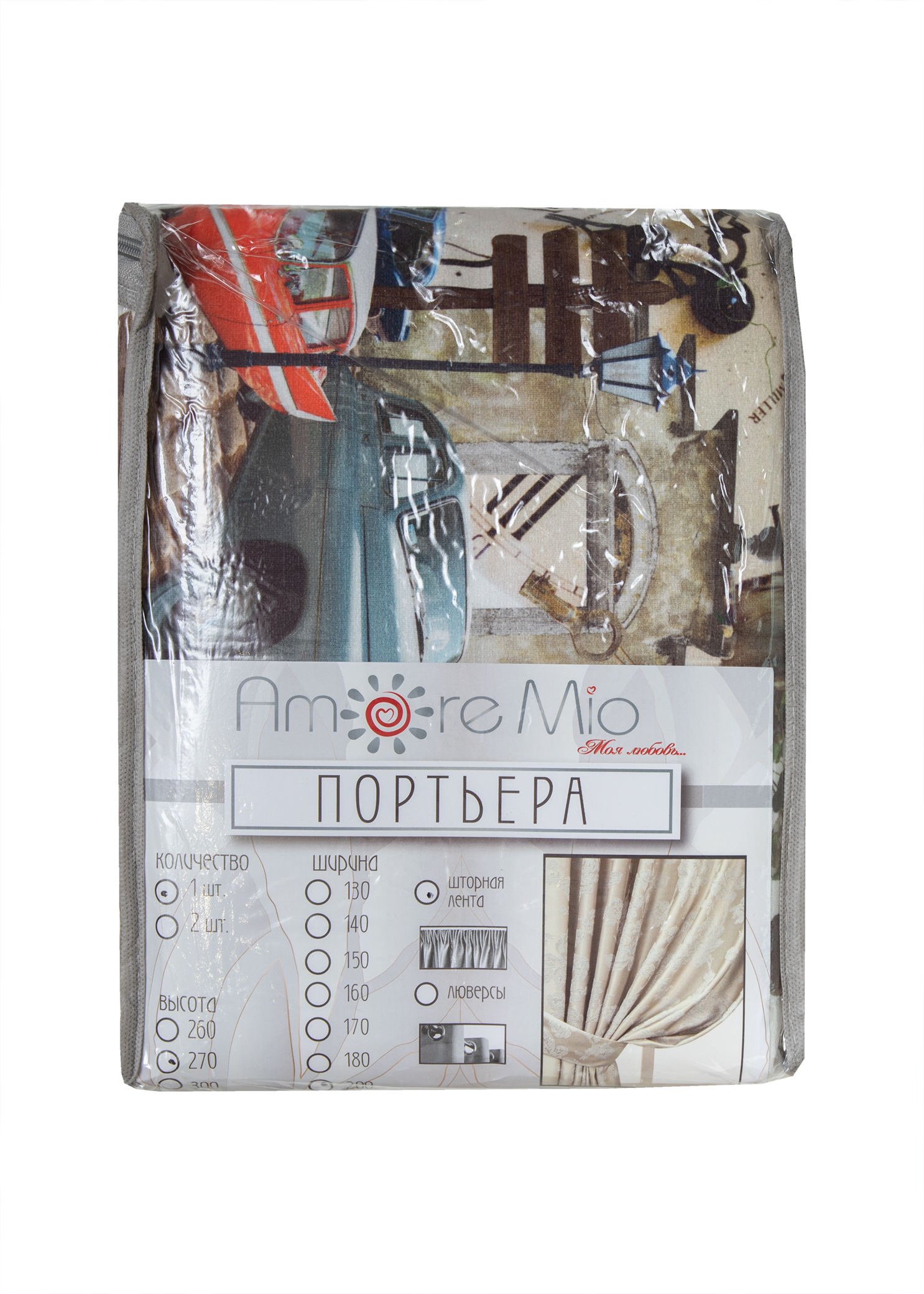 картинка Штора Amore Mio RR 4492-01 2,0*2,7*1 мультиколор 