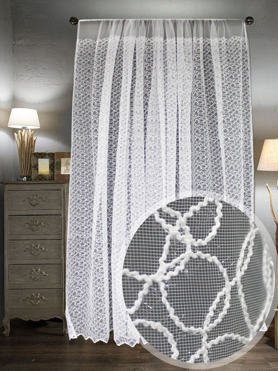 картинка Штора Amore Mio RR 913096-w 3,0*2,7*1 белый 