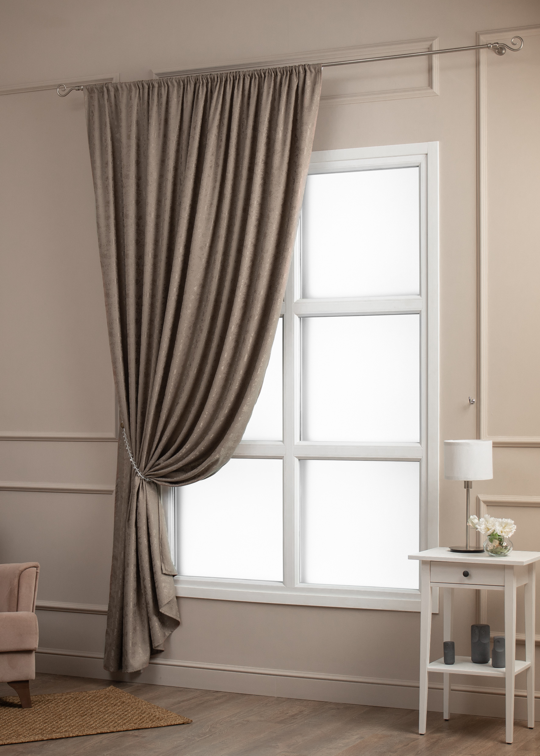 картинка Штора Amore Mio RR 3941D-04 2,0*2,7*1 кофейный 