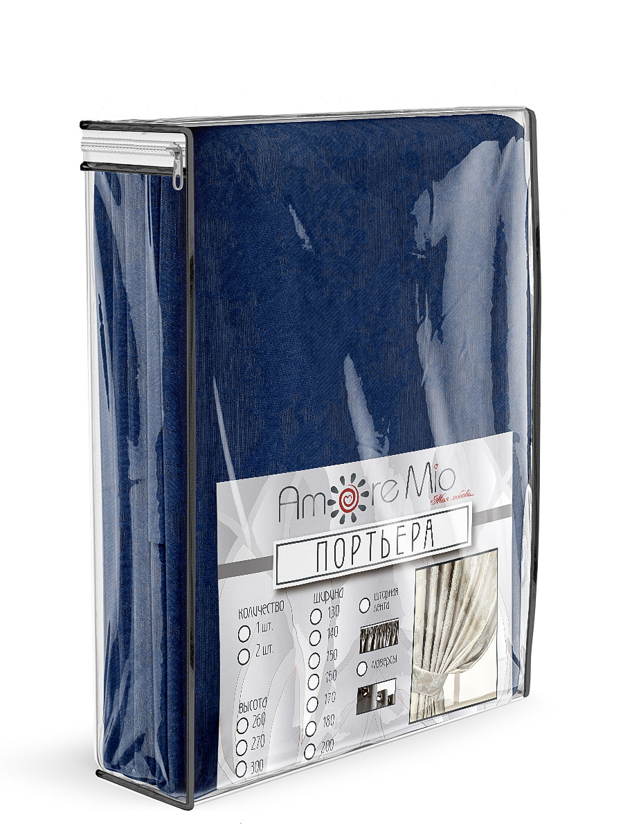 картинка Штора Amore Mio RR SOFT-4332C-29 2,0*2,7*1 синий 