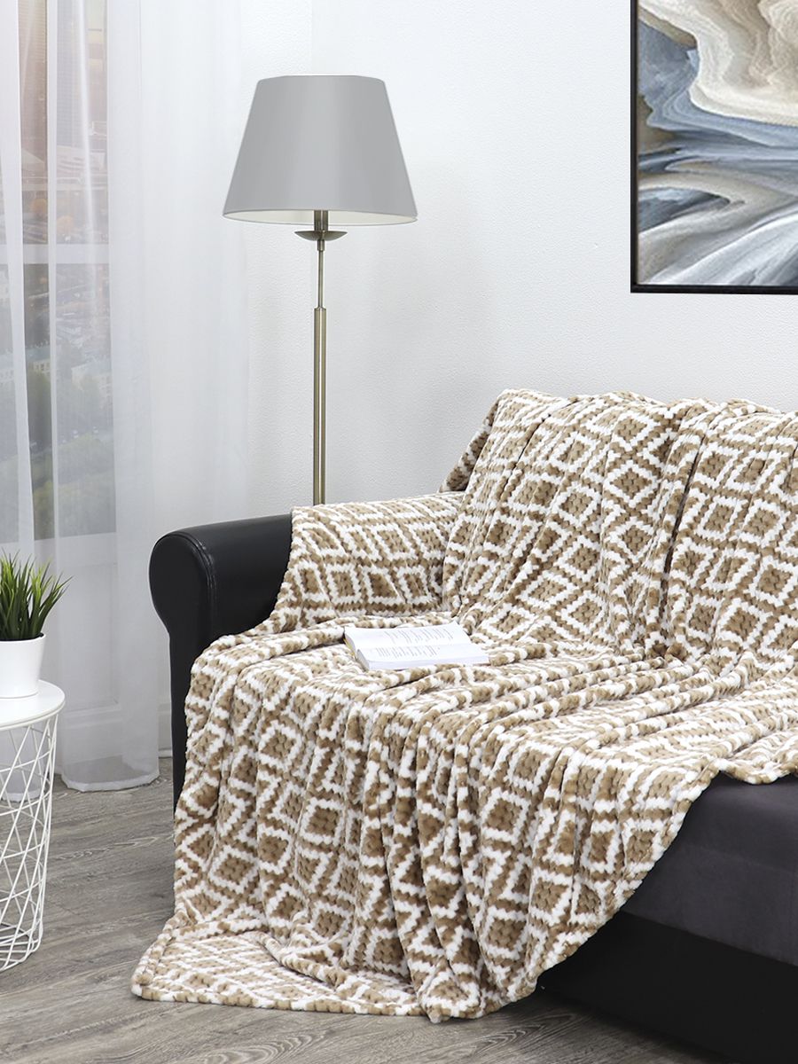 картинка Плед Texrepublic TF FNJp BE-GY1 2022 16-1320 