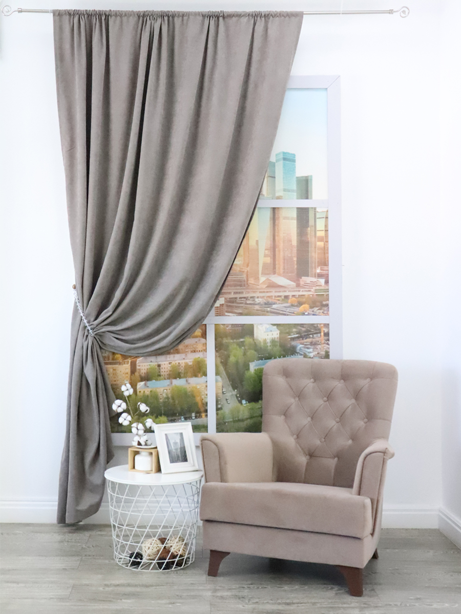 картинка Штора Amore Mio RR 1403-224 2,0*2,7*1 кофейный 