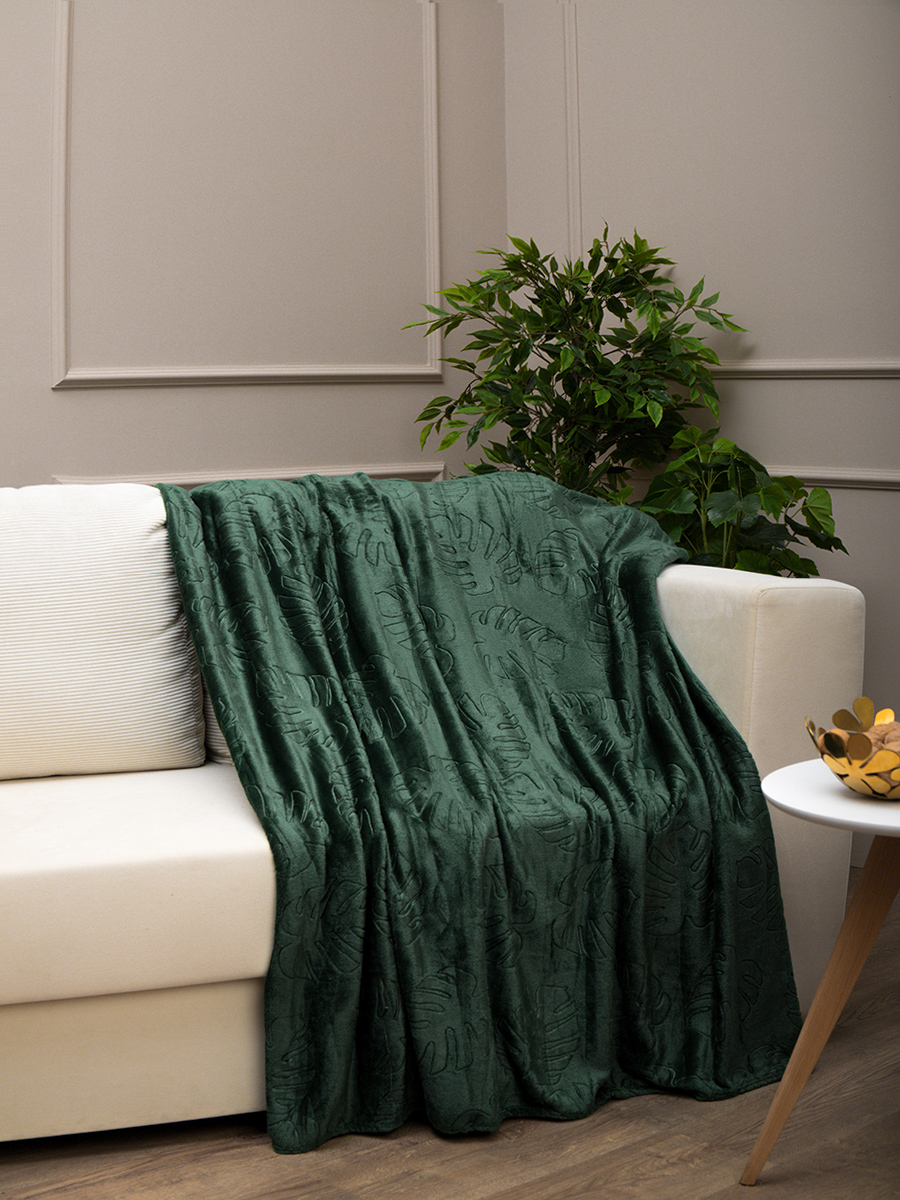 картинка Плед Texrepublic TF FNEL DKGR4 027/2022 m-монстера NC 