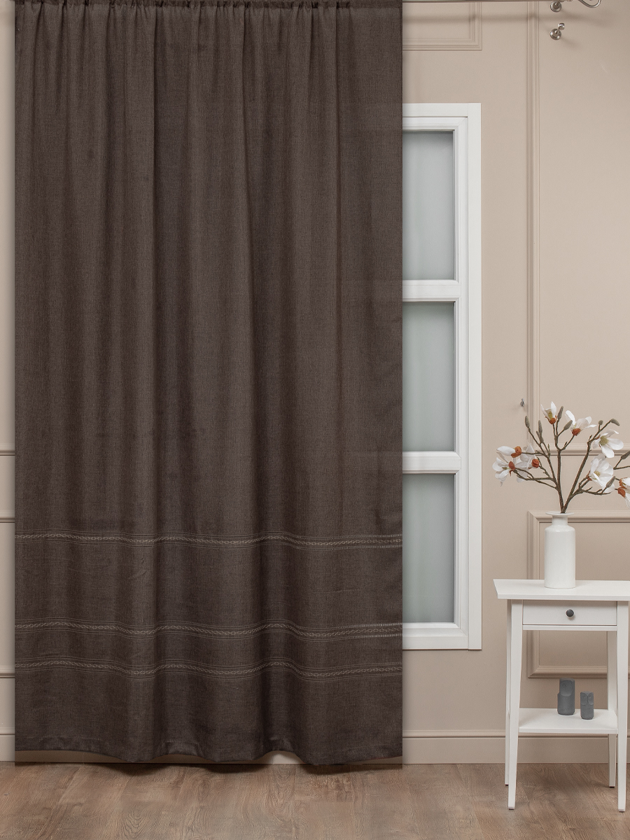 картинка Штора Amore Mio RR LJ6031-06 2,0*2,7*1 коричневый 