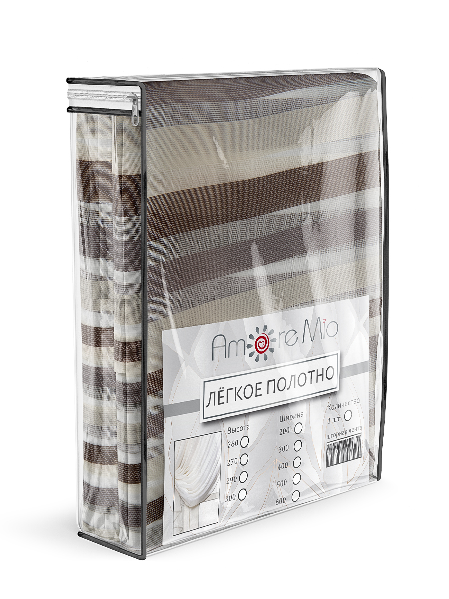 картинка Штора Amore Mio RR 1467-104 ut 3,0*2,7*1 коричневый 