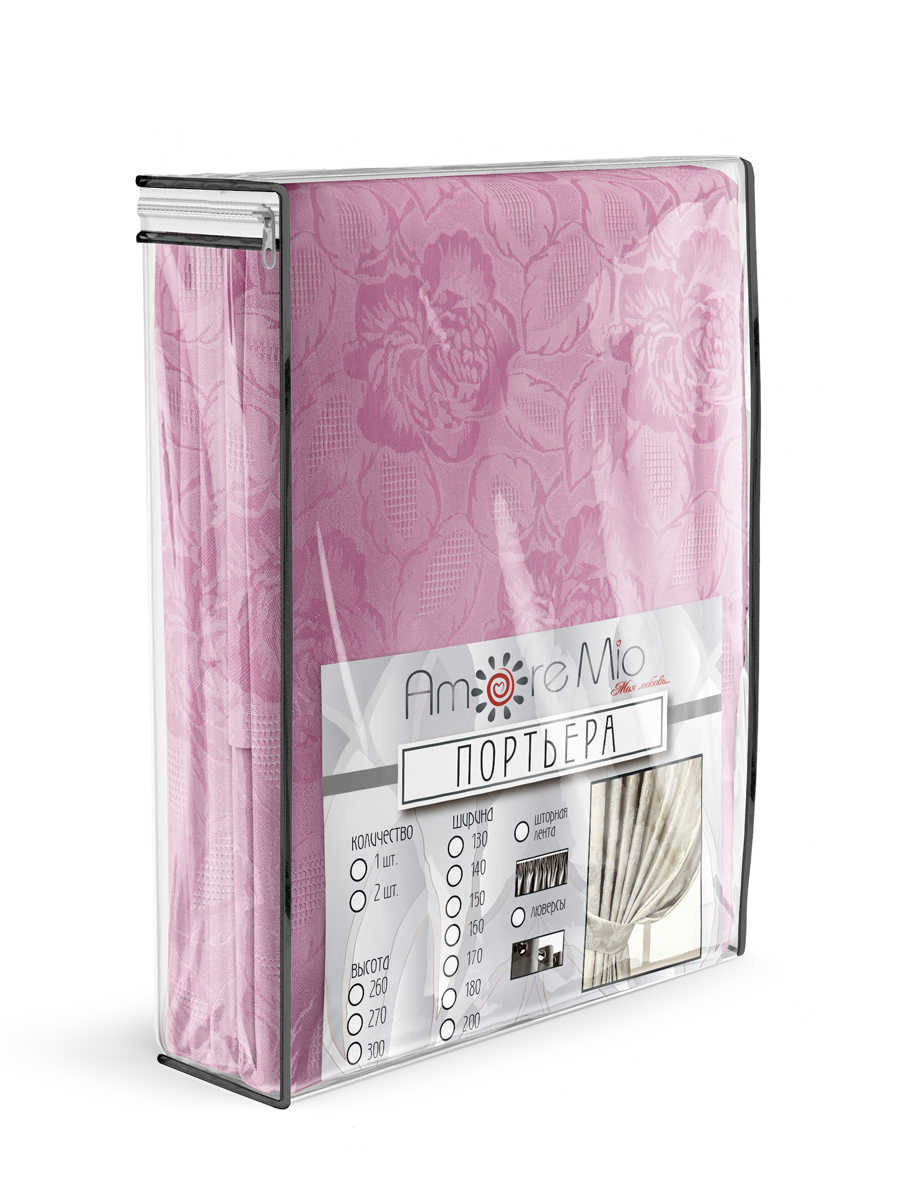 картинка Штора Amore Mio RR L502-21 1,4*2,7*1 брусника 