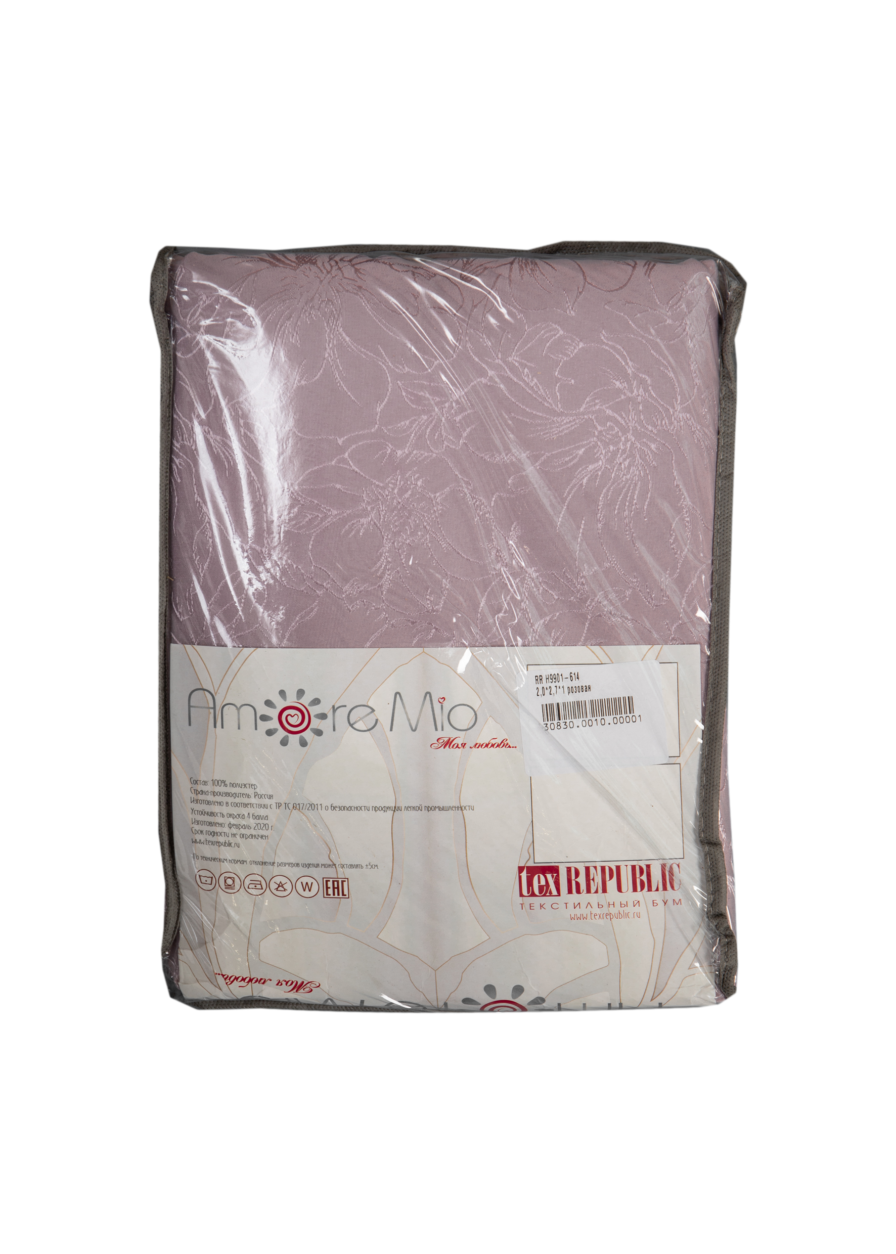 картинка Штора Amore Mio RR H9901-614 2,0*2,7*1 розовая пудра 