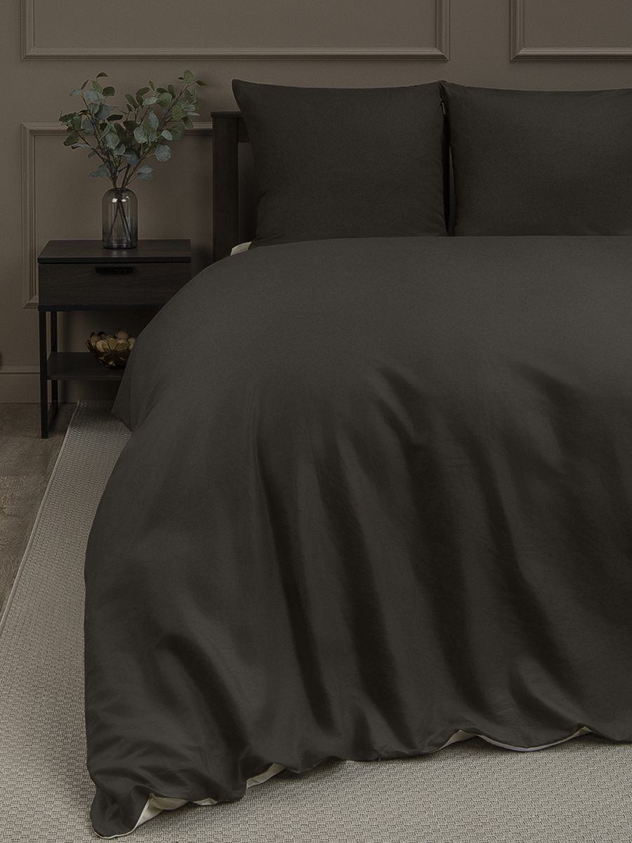 картинка Постельное бельё Amore Mio BZ QR Cappuccino DOUBLE max LUX Sp o 