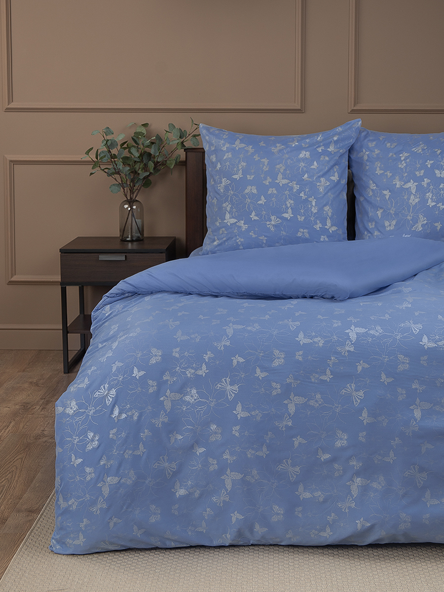 картинка Постельное бельё Amore Mio BZ QR Butterfly BL DOUBLE Msh 