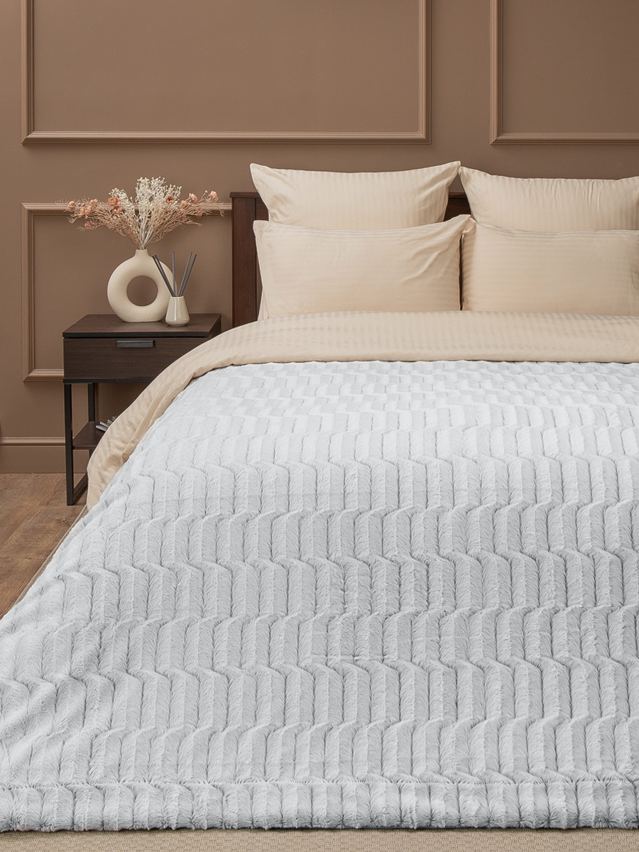 картинка Плед Buenas Noches искусст мех TF F112ML-GY11 040/2224 Пестрый ворс NC 