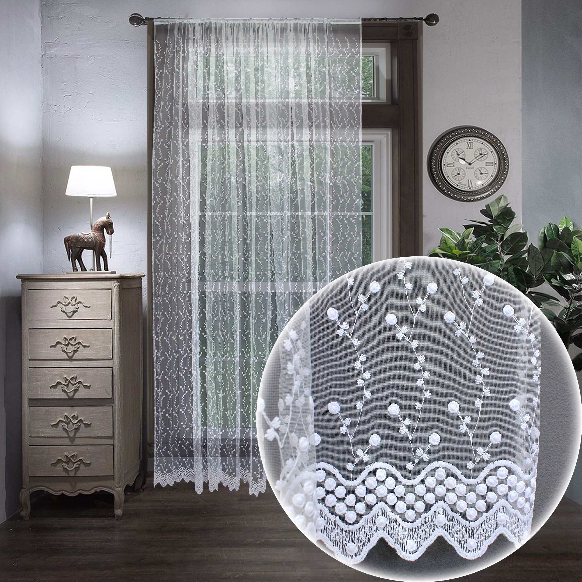 картинка Штора Amore Mio RR 908297-w 3,0*2,7*1 белый 