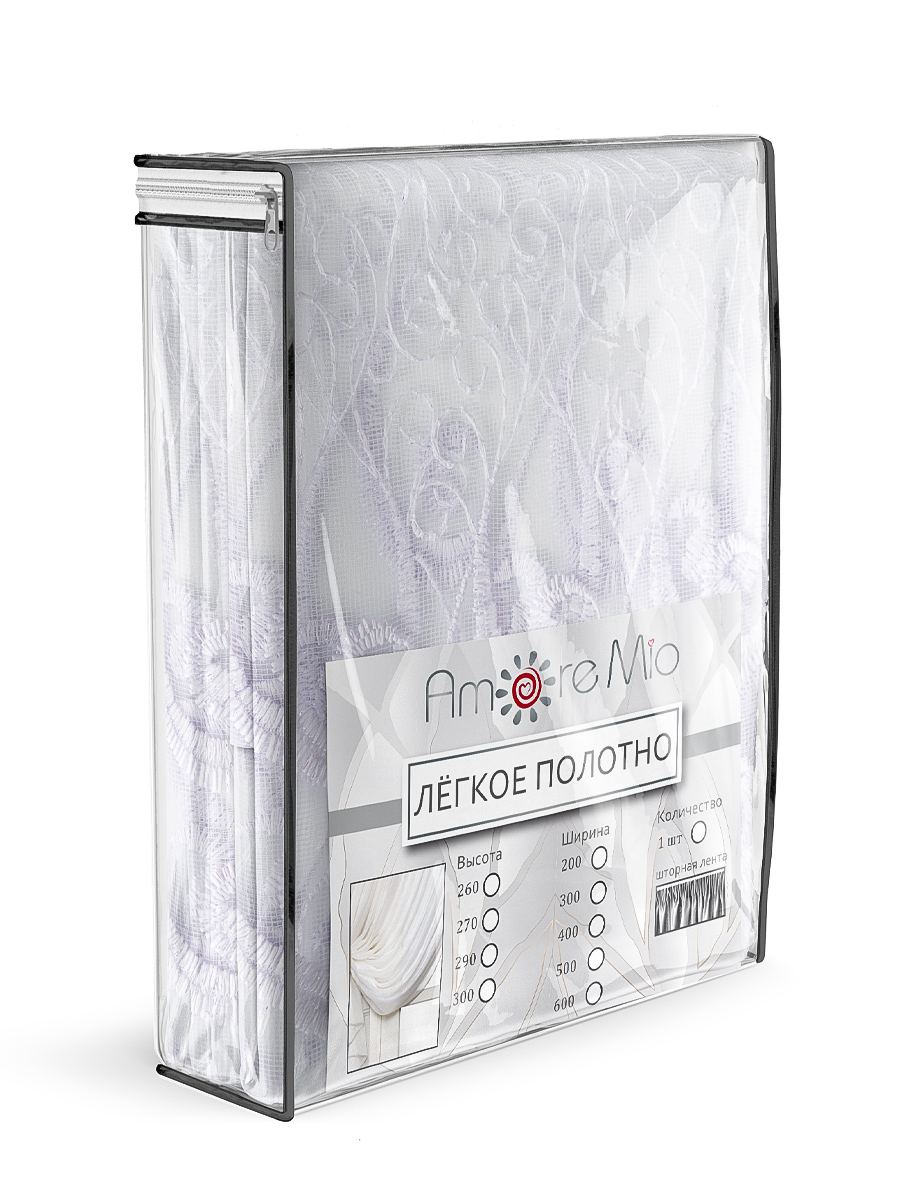 картинка Штора Amore Mio RR 80067-w 3,0*2,7*1 белый 