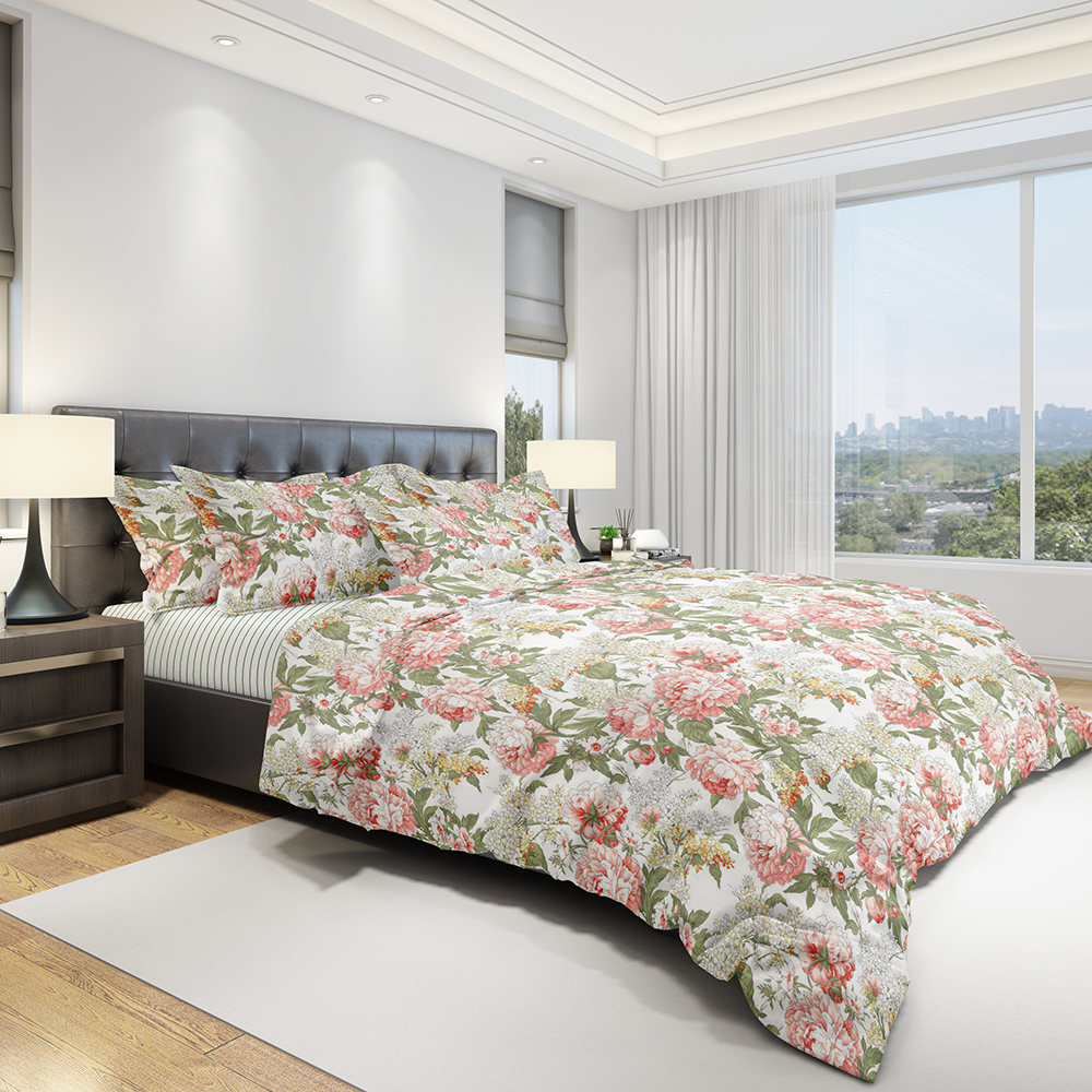 картинка Постельное бельё Amore Mio URG QR Peonia EURO B 