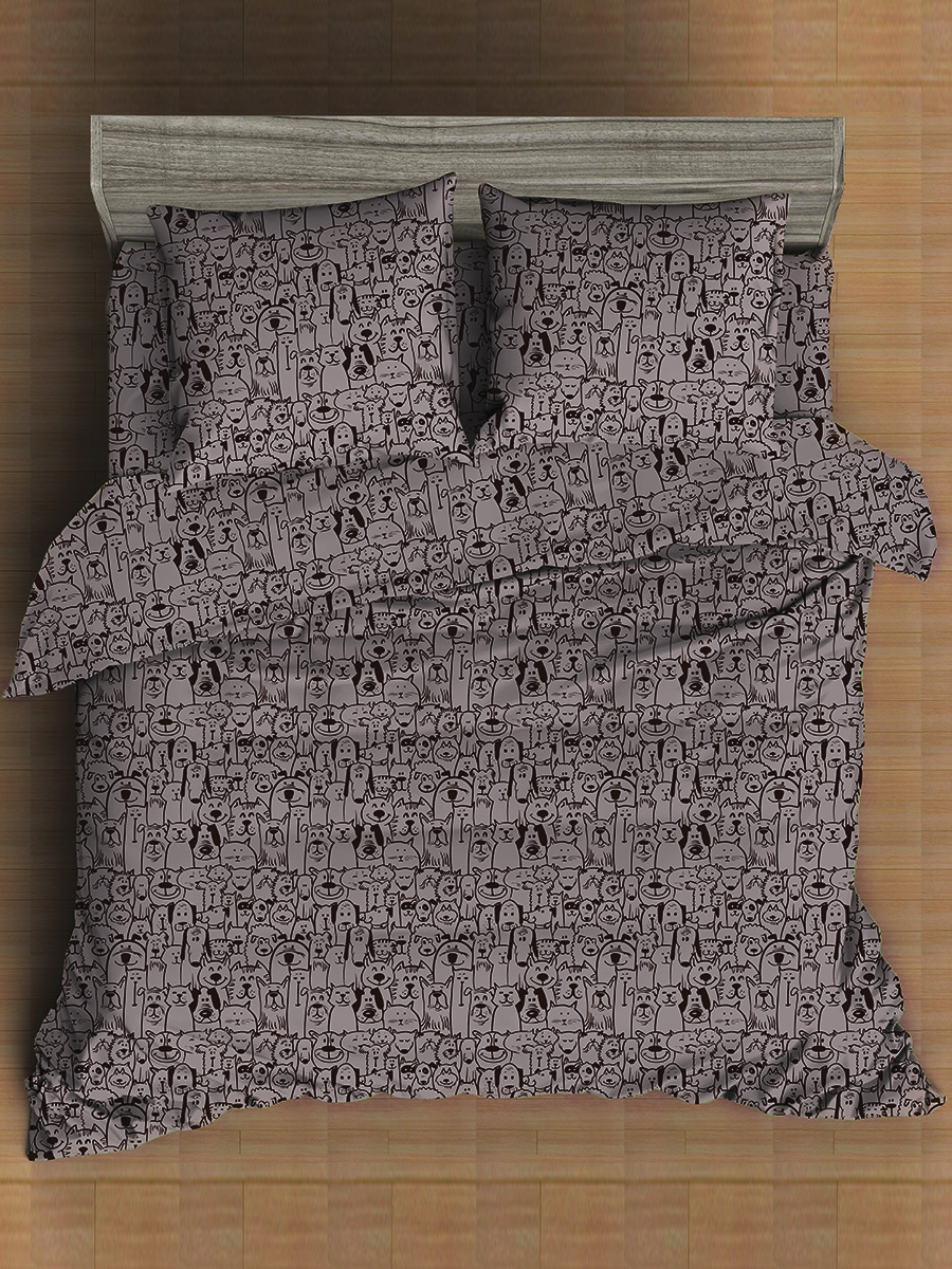 картинка Постельное бельё Amore Mio BZ Dogs DOUBLE M 