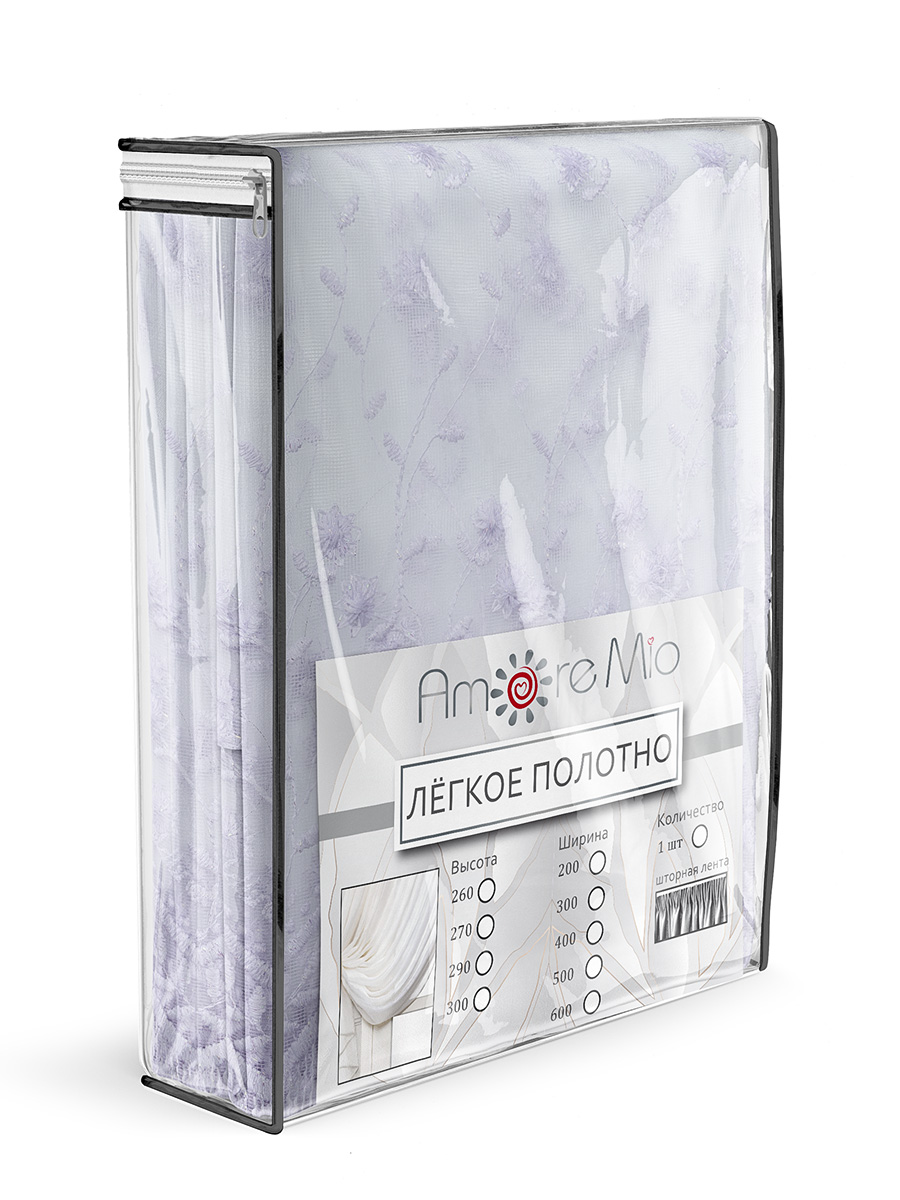 картинка Штора Amore Mio RR 80084-w 3,0*2,7*1 белый 