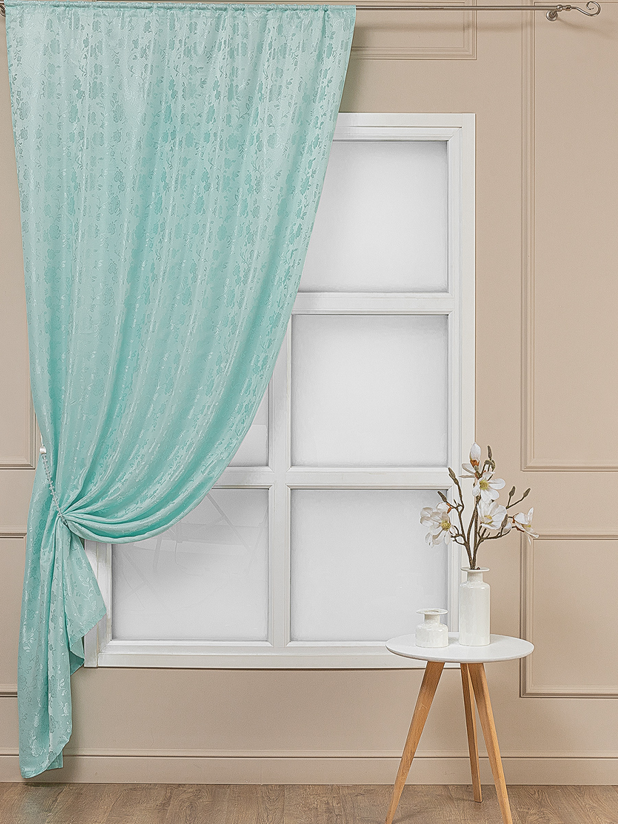 картинка Штора Amore Mio RR 6PL L227-55 1,4*2,7*1 бирюзовый 