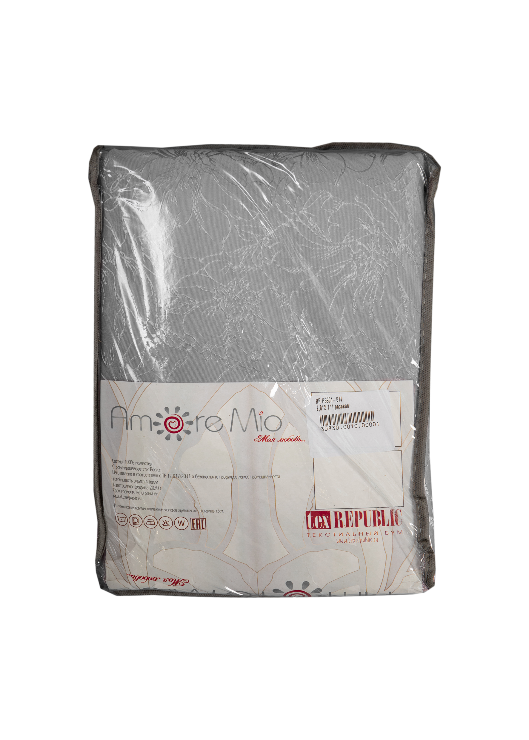 картинка Штора Amore Mio RR H9901-627 2,0*2,7*1 серый 