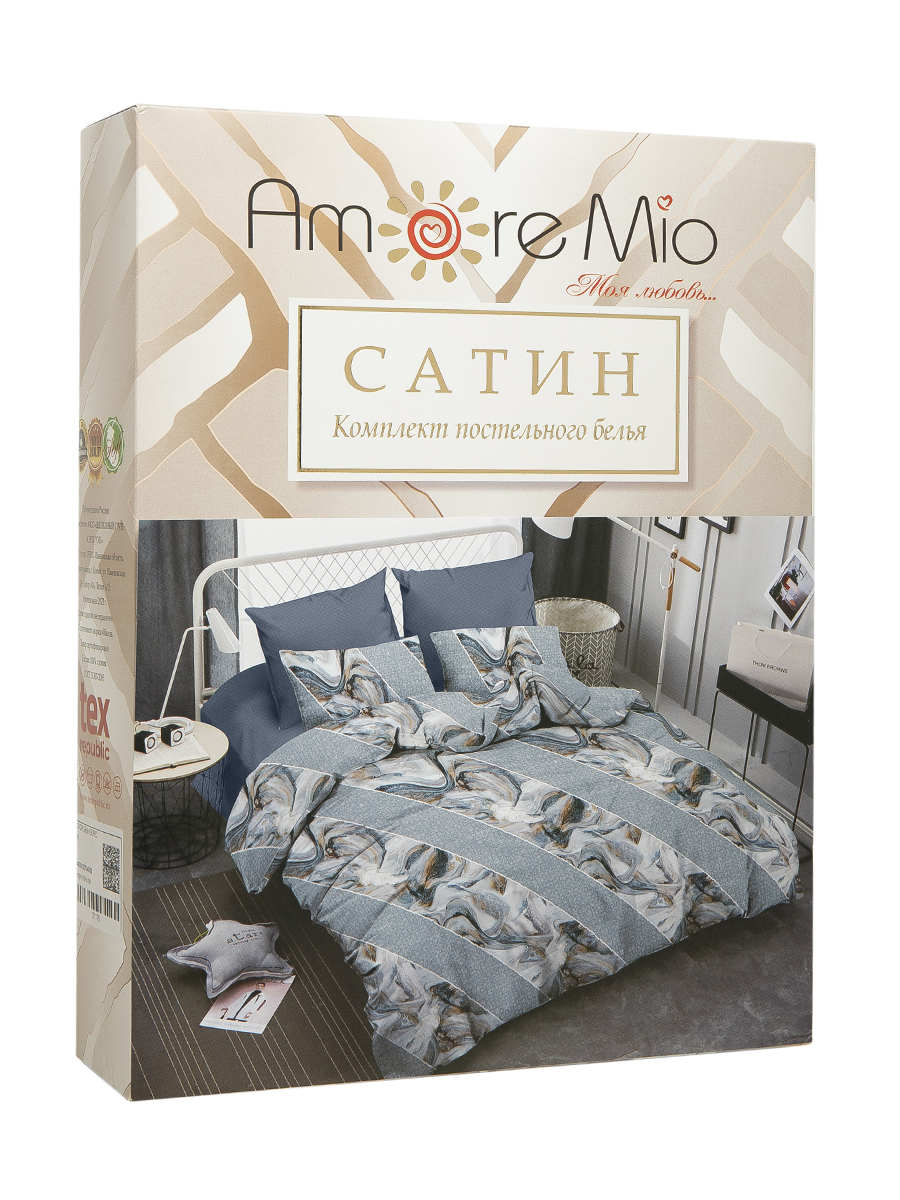 картинка Постельное бельё Amore Mio BZ QR Slide EURO LUX Sp 