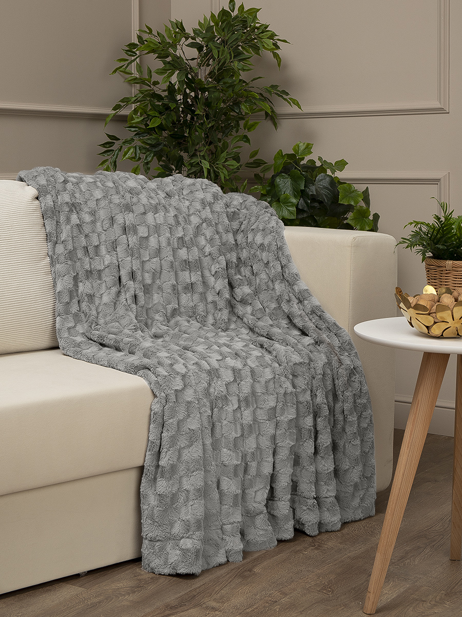 картинка Плед Buenas Noches искусст мех TF F204GY10 039/2224 Черепица NC 