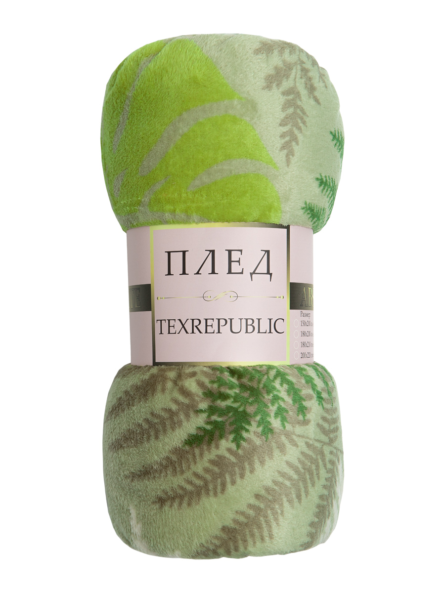 картинка Плед Texrepublic TF FN F131 b1520 Монстера и папоротник 
