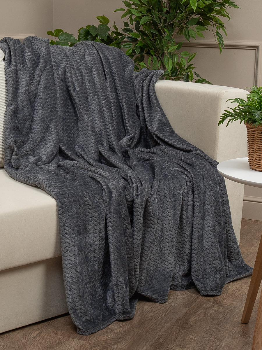 картинка Плед Texrepublic TF FNJ DKGY3 042/2022 s-змейка NC 