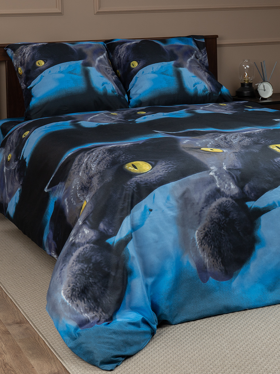 картинка Постельное бельё Amore Mio Meow EURO M 