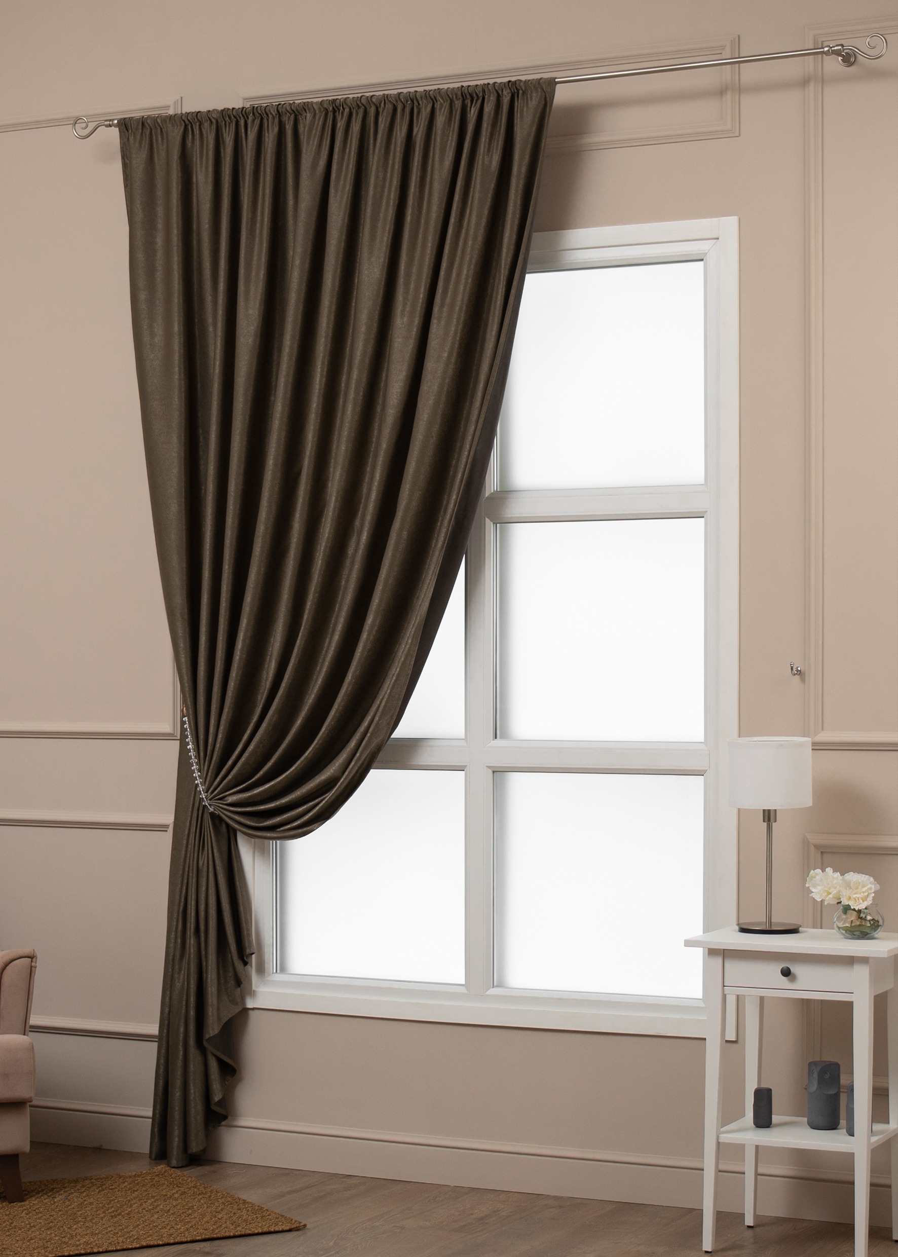 картинка Штора Amore Mio RR 2718B-126 2,0*2,7*1 бежевый 